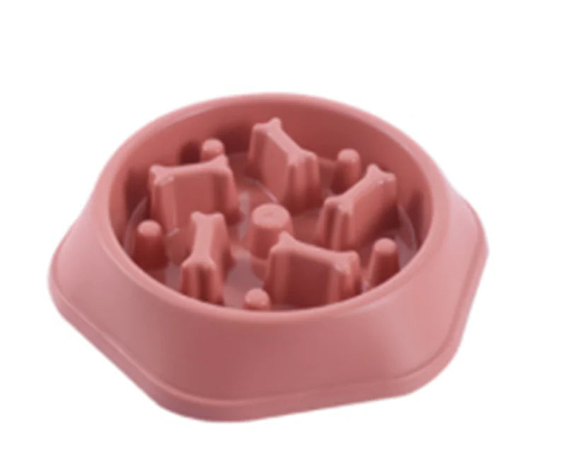 Home Style Bone Slow Feed Dog Bowl for Choking Prevention